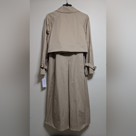 Bernardo Modern Trench Coat Sand Color Size M - Picture 7 of 8